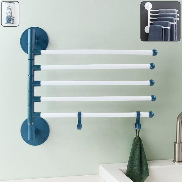 Rotating Bar Wall Mounted Swivel Towel Rack