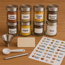 Kitchen Spice Jar Label Sticker Sheet (1 Sheet)