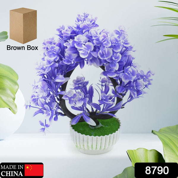 Artificial Flower Plant with Cute Pot – Perfect for Home & Office Decor (1 Pc)